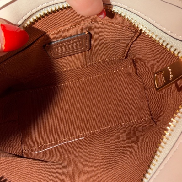 Coach Cream Satchel with Gold Accents Mini - Picture 6 of 7